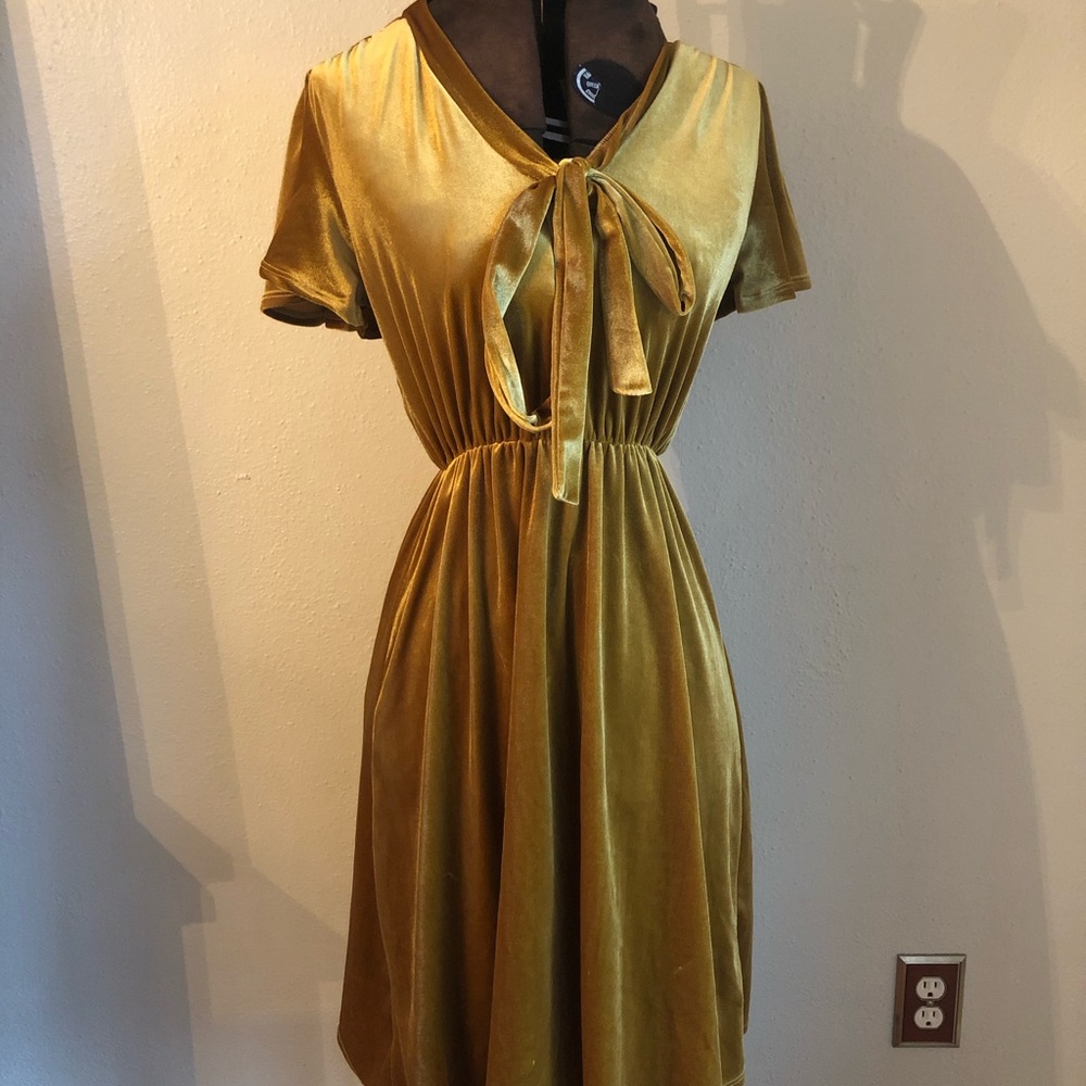Gold ModCloth Dress